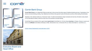 Cornèr Bank Group - Cornèr Banca