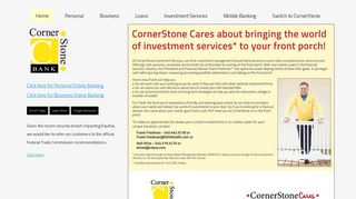 CornerStone Bank Cares
