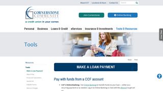 Make a Loan Payment | Cornerstone Community Financial | Auburn ...