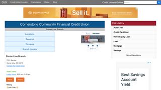 Cornerstone Community Financial Credit Union - Center Line, MI at ...
