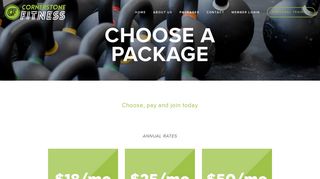 Packages | Fitness Center | Gym | Personal ... - Cornerstone Fitness