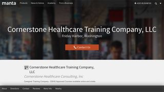 Cornerstone Healthcare Training Company Friday Harbor WA, 98250 ...