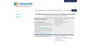 Correspondent Home Lending, Inc. - Cornerstone Home Lending, Inc.