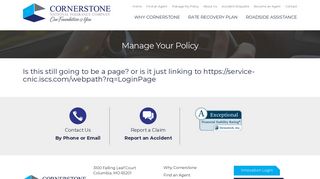 Manage Your Policy | Cornerstone
