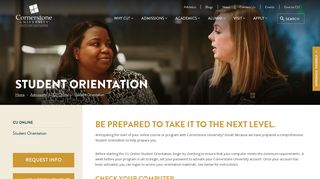 Student Orientation - Cornerstone University