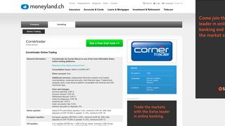 Cornèrtrader Online Trading - moneyland.ch