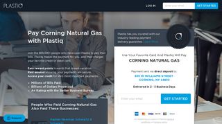 Pay Corning Natural Gas with Plastiq