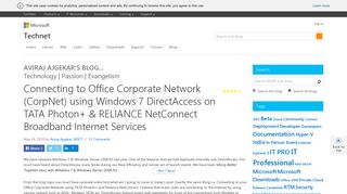 Connecting to Office Corporate Network (CorpNet) using Windows 7 ...