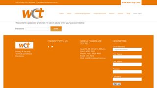 client login - wct - world corporate travel