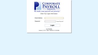 Login - Corporate Payroll Services