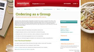 Ordering as a Group | Seamless Corporate Accounts