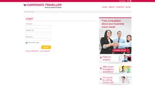Corporate Traveller | Login