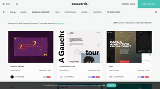 Business / Corporate Websites | Best Web Design - Awwwards
