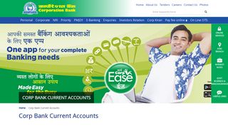 Corp Bank Current Accounts | Corporation Bank