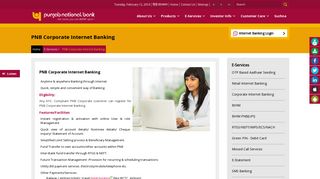 Corporate Internet Banking - Pnb