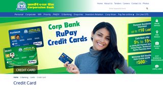 Credit Card | Corporation Bank