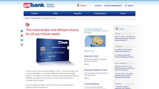 Corporate Travel Card | Corporate Cards | Payment Solutions | U.S. ...