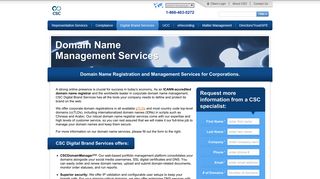 Domain Name Management & Corporate Domain Services - CSC