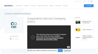 Corporation Service Company (CSC) | Nutanix