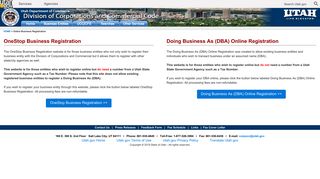 Online Business Registration - Utah Division of Corporations - Utah.gov