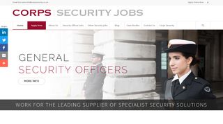 Corps Security Jobs - Work For The Leading Supplier of Specialist ...