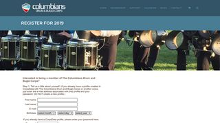 Register for 2019 – Columbians Drum Corps