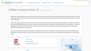 Utilities in Corpus Christi, TX | CityOf.com