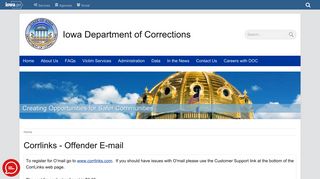 Corrlinks - Offender E-mail | Iowa Department of Corrections