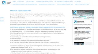Maxblue Depot Vollmacht - Deutsche bank für wertpapiere ...