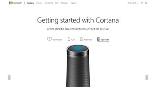 Get started with Cortana - Microsoft