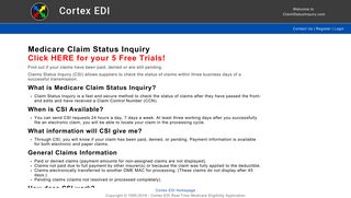 Cortex EDI - Claim Status Inquiry