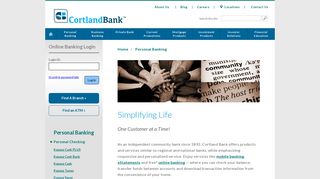 Personal Banking | Mobile & Online Banking | Cortland Bank