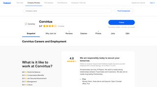 Corvirtus Careers and Employment | Indeed.com