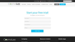 Register For CosmoLex Legal Practice Management Software ...