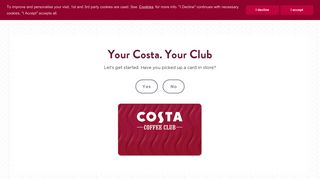 Register Your Costa Coffee Club Card | Costa Coffee
