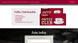Register - Costa Coffee