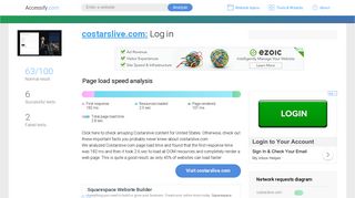 Access costarslive.com. Log in