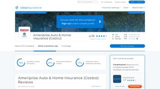 Ameriprise Auto & Home Insurance (Costco) Reviews - Clearsurance