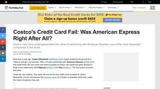 Costco's Credit Card Fail: Was American Express Right After All ...
