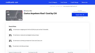 Costco Anywhere Visa® Card by Citi - Apply Online - Credit Cards