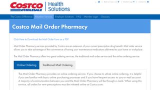Mail Order - Welcome to the Costco Health Solutions website - a ...