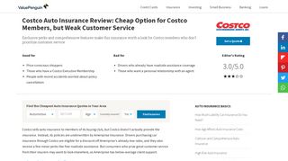 Costco Auto Insurance Review: Cheap Option for Costco Members ...