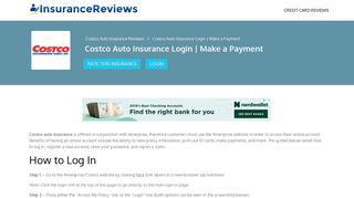 Costco Auto Insurance Login | Make a Payment - Insurance Reviews