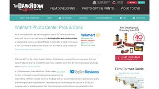 Walmart Photo Lab Pros & Cons - The Darkroom, Film Developing by ...