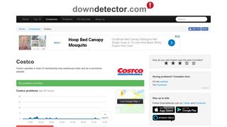 Costco down? Current problems and outages | Downdetector