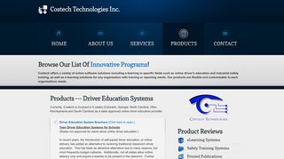 Driver Education Systems - Costech Technologies Inc.