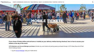 Mobile Tickets | Circuit of The Americas