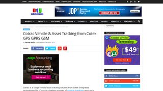 Cotrac Vehicle & Asset Tracking from Cotek GPS GPRS GSM - Nigeria ...
