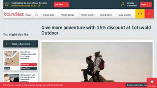 Cotswold Outdoor Discount | Save 15% | Boundless CSMA