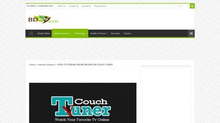 HOW TO STREAM ONLINE MOVIES ON COUCH TUNER | BD Help ...